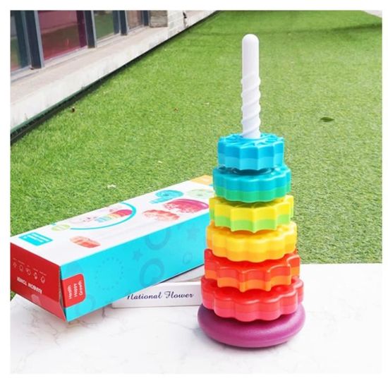 Hape Œuf Surprise Empilable - Jouet Motricité Fine Pour Bébé 12 Mois - Avec Poussin Caché