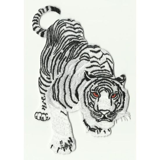 Ecusson Ecusson Patche Thermocollant Tigre Blanc Rugissant Dimensions 15 X 10 Cm Achat Vente Ecusson Ecusson Ecusson Patche Ther Cdiscount