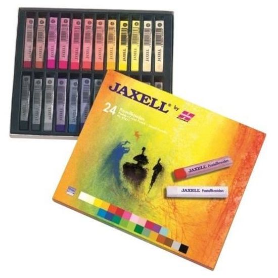 TE-Trend Lot De 24 Craies De Trottoir Pour Enfants – 6 Couleurs Vives – Craies Géantes Multicolores En Coffret Cadeau