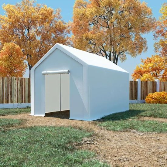 🦌🦌2526Haute qualité- Tente de réception - Tente de Rangement PE Tente Abri Garage - Tente de Stockage Chapiteau de Jardin 3 x 4 m