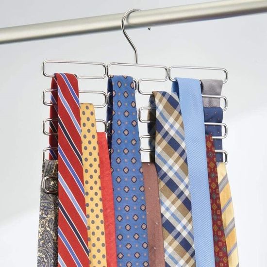 Partial Marxist internal Cintre porte-cravates – cintre multiple pour au moins 23 cravates –  accessoire de dressing pratique – argenté[202] - Cdiscount Maison