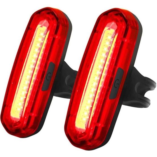 Jeu De Lumières De Vélo Rechargeables Usb, Feu Avant Avec Feu Arrière Jeu De Lumières De Vélo Rechargeables Usb, Feu Avant Avec Feu Arrière