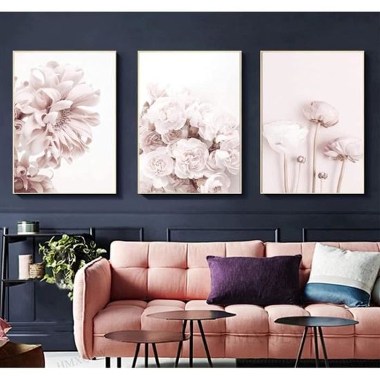 Lot De 3 Tableaux Toile 'Femme Dessin Au Trait' - Impression Moderne 30x40cm - Décor Mural Salon, Chambre - Sans Cadre - 6
