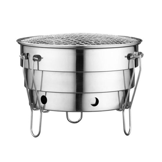 Allume-charbon Bambelaa! Pour Barbecue – Démarrage Rapide, Effet Cheminée, En Acier Galvanisé Avec Poignée Plastique, Argent