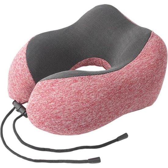 Maximex Coussin De Voyage 2 En 1 Avec Support De Cou - Compact Et Confortable Pour Avion Train Voiture - 32 X 10 X 20 Cm