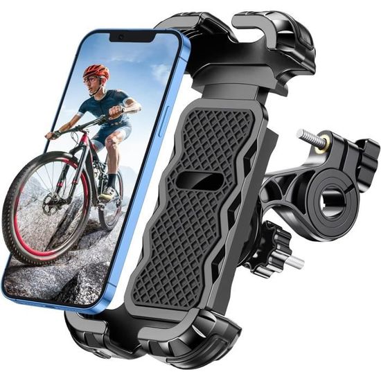 Support Téléphone étanche Pour Moto - Rotation 360° - Compatible écran Jusqu'à 7" - Fixation Guidon - 9