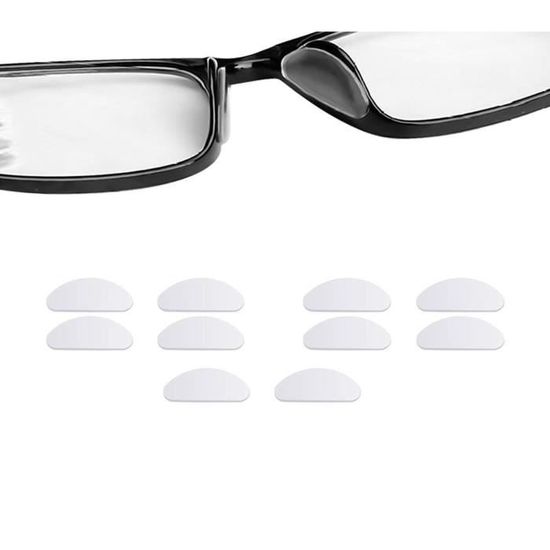 Protege nez pour lunettes silicone transparent 5 paires 19 mm Achat Vente support pour lunettes Cdiscount