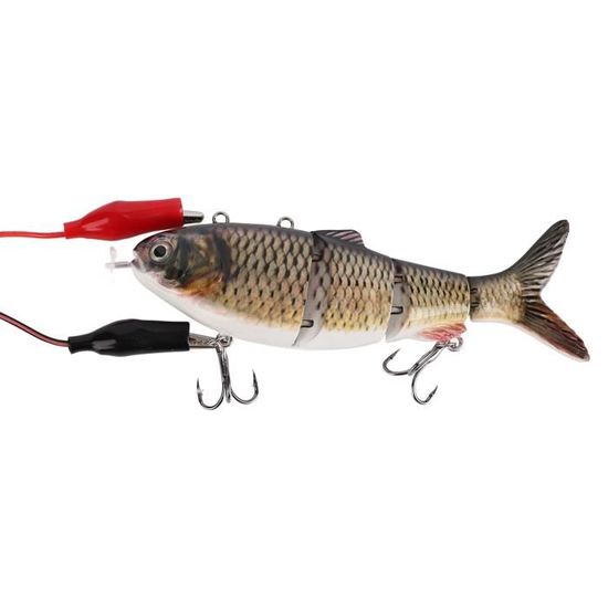 Leurre De Pêche électrique Rechargeable Avec Hélice - Appât Nageur Poisson Multicolore