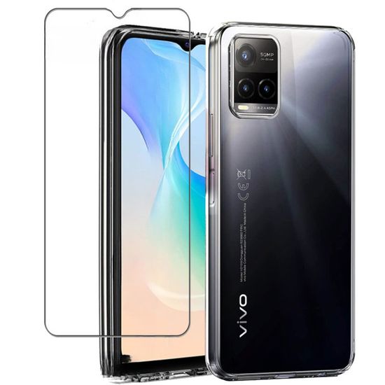 Coque Silicone Transparente Angles Renforces + 1 Verre Trempe Pour Samsung A51 5g Little Boutik