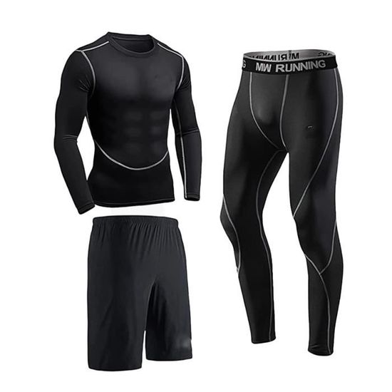 Gotoly Ensemble Sport Femme 2 Pièces – Survêtement Gym Yoga Running, Haut Zippé Manches Courtes + Pantalon Taille Haute, Confort Respirant Et Style Moderne