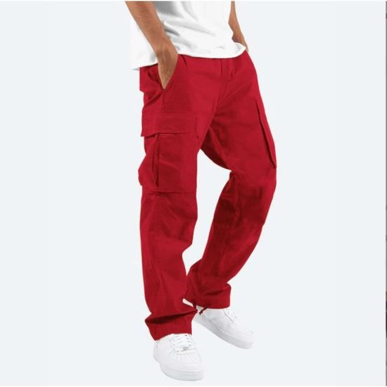 Pantalon Cargo Garçon 8-15 Ans - Streetwear Baggy, Multi-Poches, Taille Élastique - 3