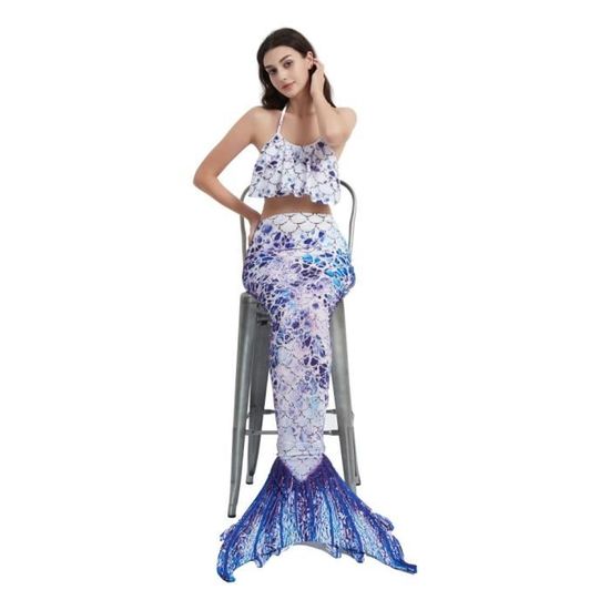 Maillot De Bain 3 Pièces Fille 2025 - Uni Avec Jupe à Volants, Taille 146-152, Pour Plage Et Piscine