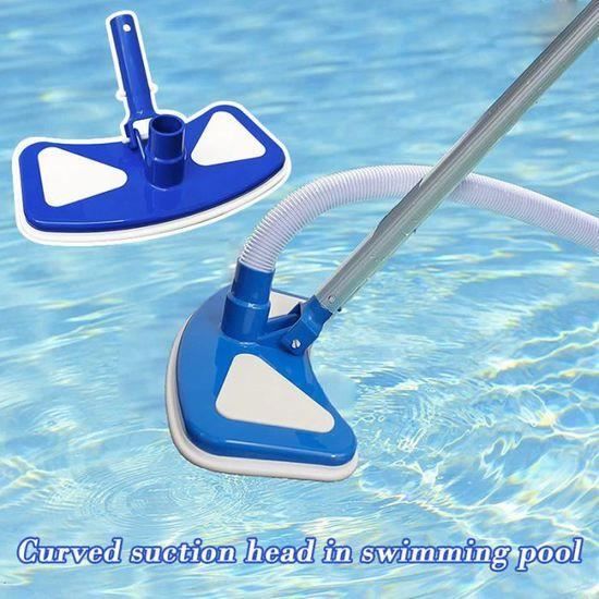 Tête D'aspiration De Piscine 33 Cm - Compatible Tubes 1,25" Et 1,5", Nettoyage Puissant Fond De Piscine/étang
