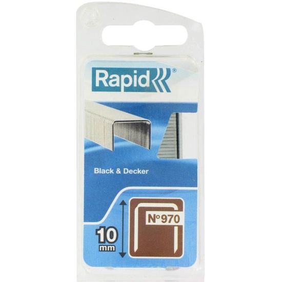 Agrafes Plates Rapid 10mm Lot De 5000 (marque Générique, Neuves)