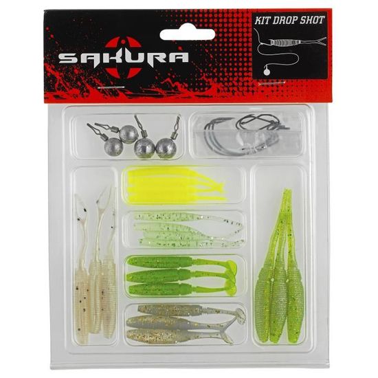 Lot De 22 Leurres Souples Sakura Grauvell Jinza 18 – Pêche Aux Leurres