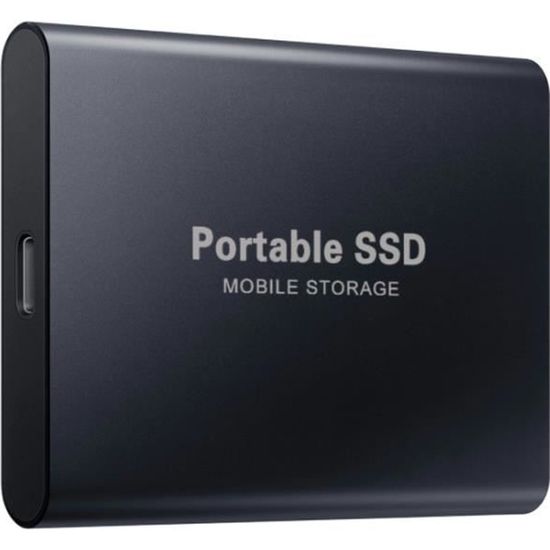 Disque Dur Externe2TB Portable Type C  Mini  SSD à Corps SSD Ultra-Mince Transmission à Grande Vitesse Usb 3.0