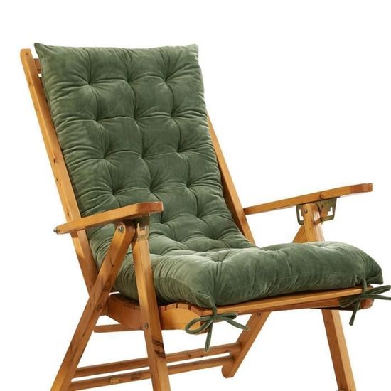 Coussin De Chaise Longue De Jardin 48x155cm - Épais Et Rembourré Pour Extérieur Et Intérieur