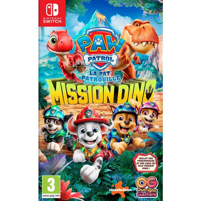 Paw Patrol la Pat'Patrouilleᴹᶜ : Mission Dino Nintendo Switch - vue 9