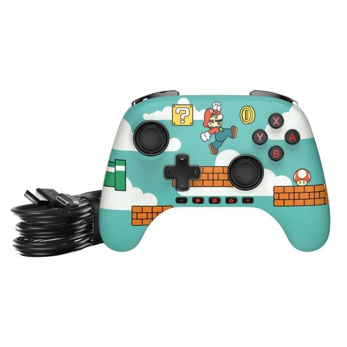 Manette filaire PowerA advantage Mario Time pour Nintendo Switch 2 - vue 5