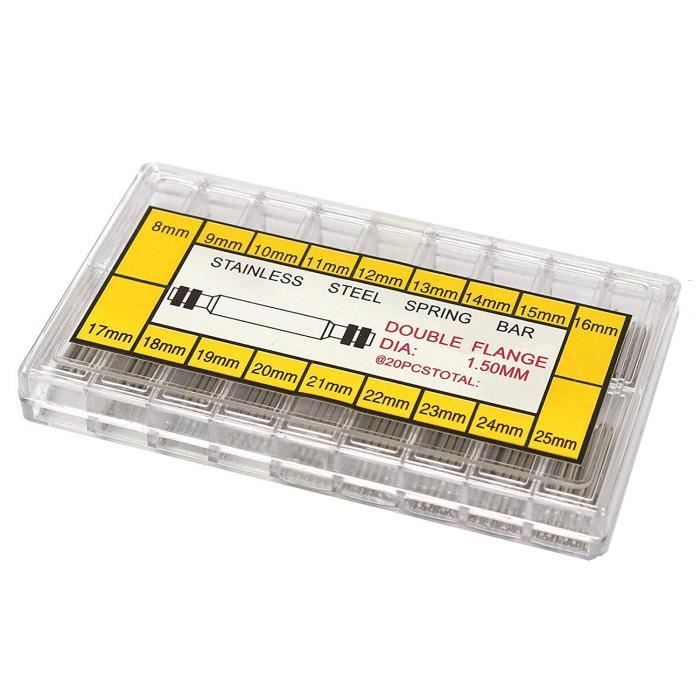 Kit 360 X Barrette Ressort Tige Bracelet de Montre Réparation pr Horloger 8-25mm