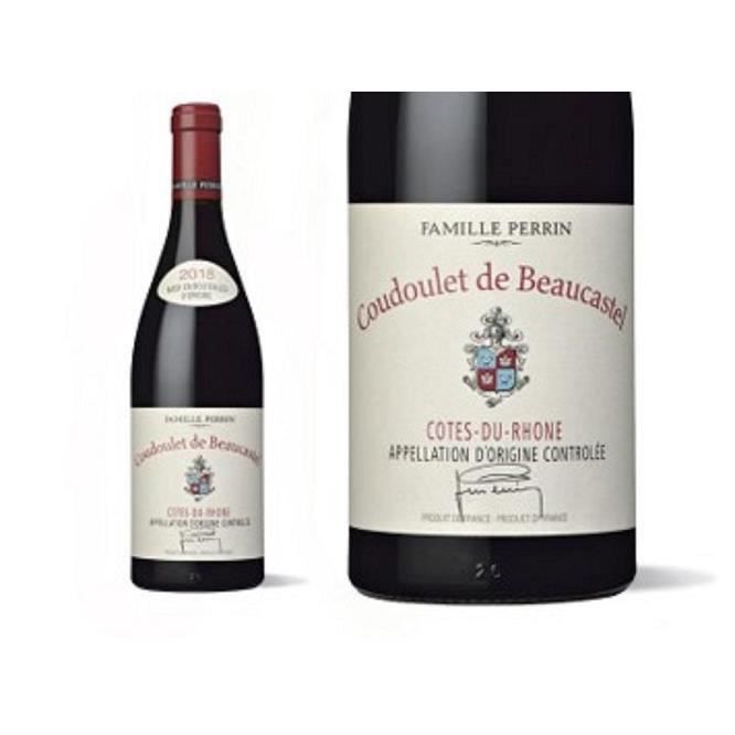 CHÂTEAU DE BEAUCASTEL COTES DU RHONE COUDOULET ROUGE 2018 75 CL