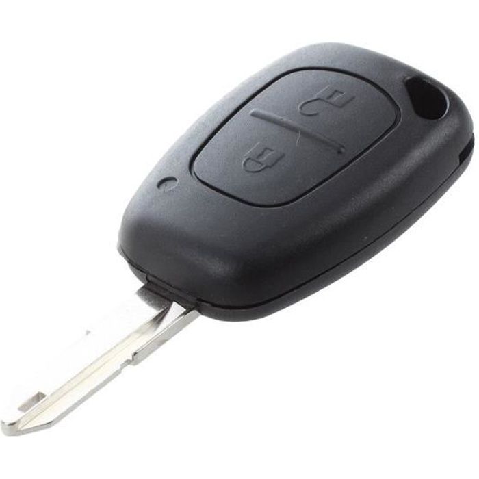 Coque 2 boutons pour cle telecommande Renault TRAFIC MASTER KANGOO Opel Vivaro FOB case -3301