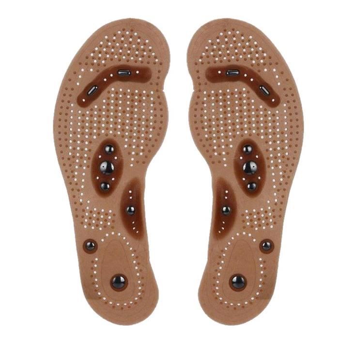 1 paire de semelles en Gel de silice pour chaussures Massage magnétique soins de santé des pieds thérapie par la douleur