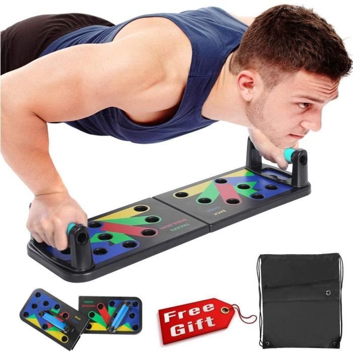 Push Up Board,Planche d'entrainement pliable 65cm x 19cm