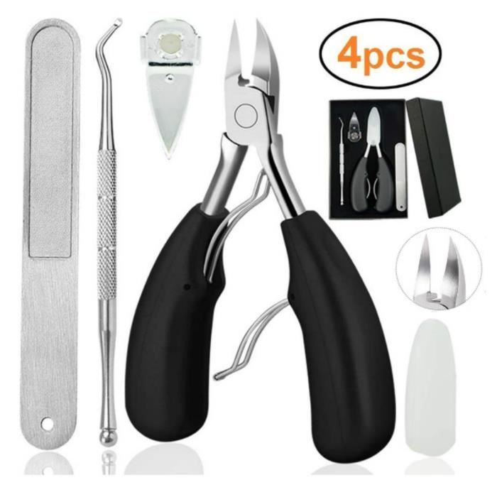 Coupe Ongle, Pour Orteils Incarnés Ou Épais, Tondeuse À Ongles Et Pince À Ongles Professionnel Set