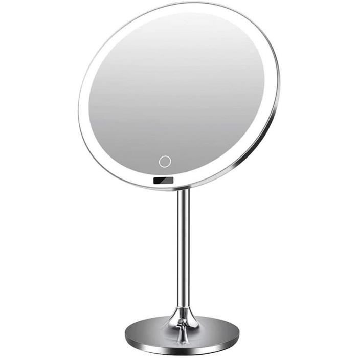 Miroirs de poche Miroir de Maquillage Miroir de Maquillage Capteur USB Rechargeable Touch Screen Dimmable LED Light pour 35669