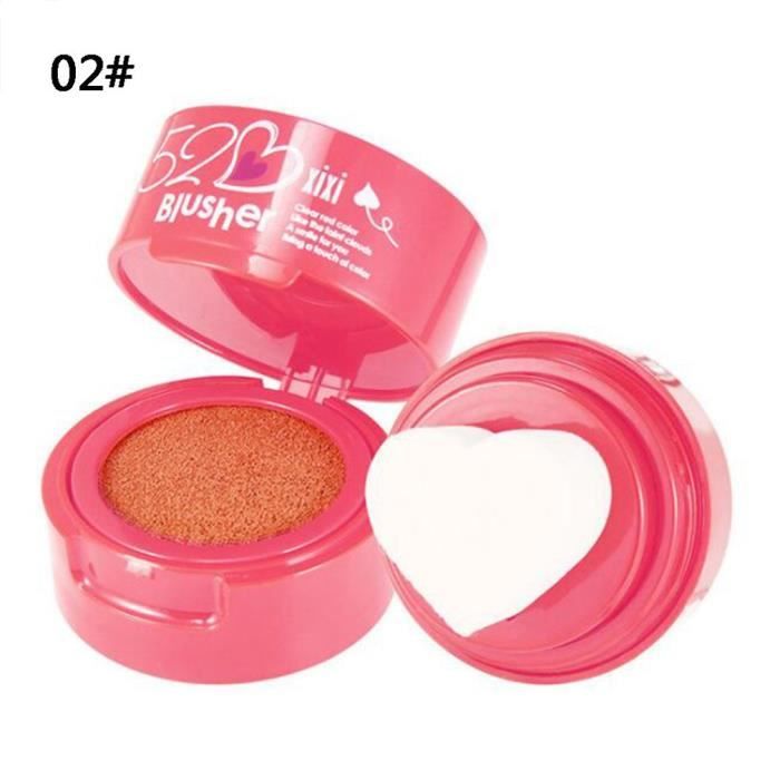 Girl Air Cushion Love Blush Moisture Durable Glossy Blush Maquillage Facial Beauty, 02 #