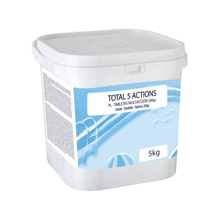 SAN MARINA Chlore Total 5 actions en galets de 250gr - 5 Kg