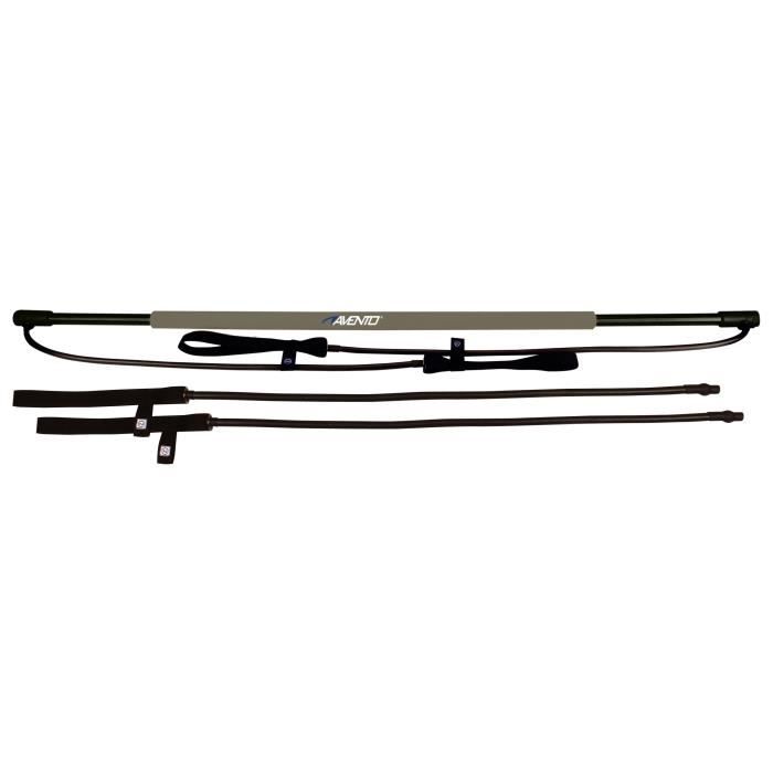 AVENTO Barre d'entrainement fitness - Gris