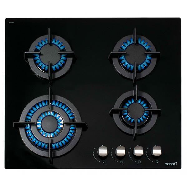 Plaque au gaz Cata CCI6031 (60 cm) Noir (4 Feux à gaz)