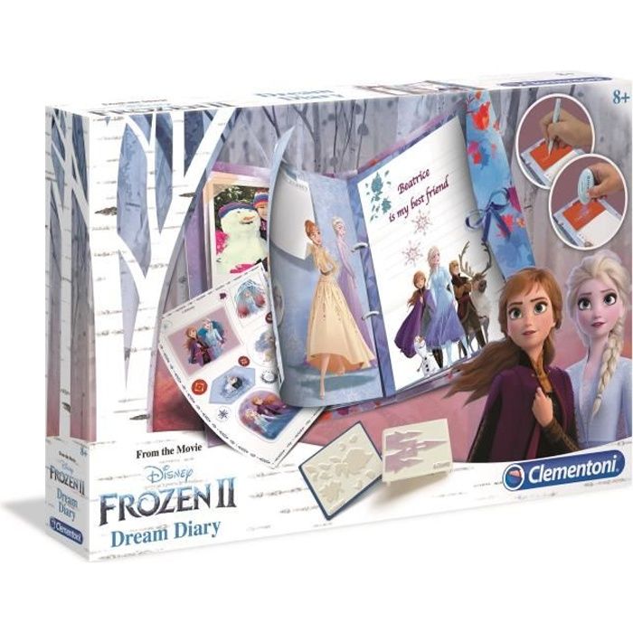 Journal intime La Reine des Neiges 2 - CLEMENTONI - Avec autocollants ...