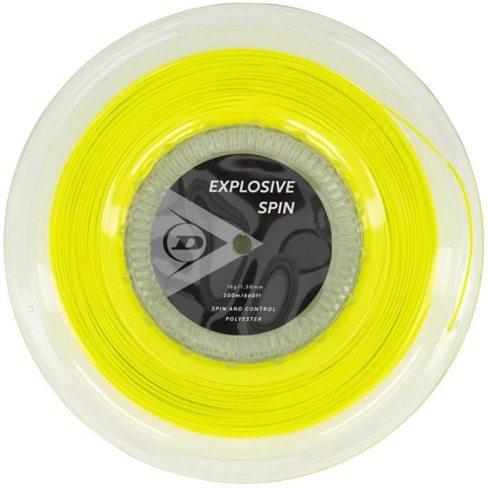 Bobine Dunlop Explosive Spin Jaune 200m - Couleur:Jaune Jauge:130