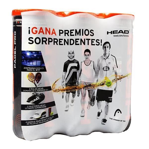 Balles Balles padel Head Tripack Padel Pro