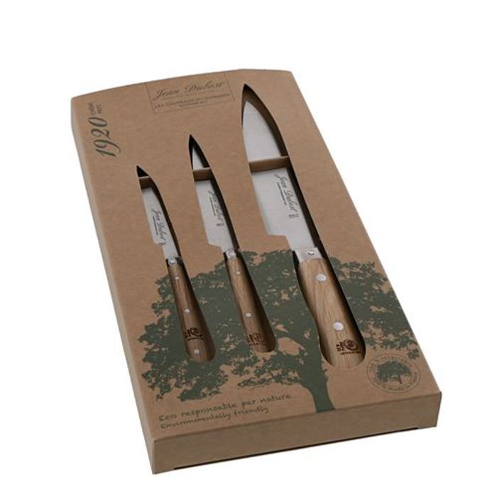 JEAN DUBOST Set de 3 Couteaux de cuisine 1920 éco responsable