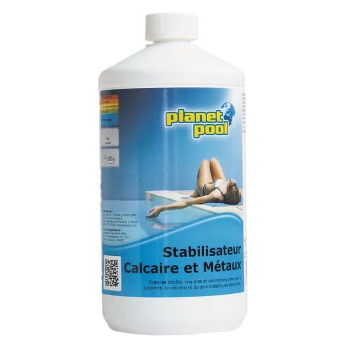 STABILISATEUR DE CALCAIRE ET METAUX PISCINE