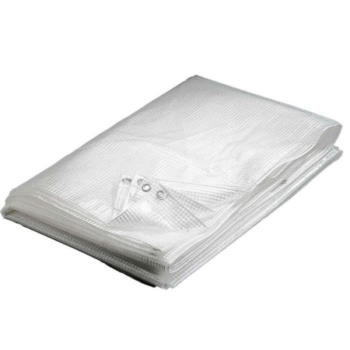 b/âches /étanches Bache plastique transparente serre tunnel 400 g//m/² bache transparente arm/ée 3.8 x 4 m