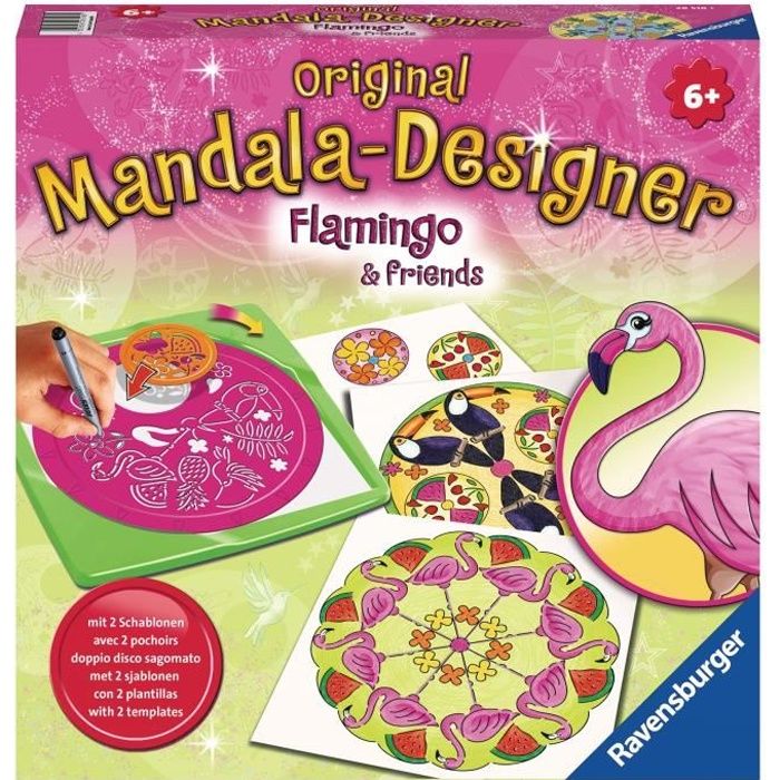 RAVENSBURGER - Mandala midi Flamingo