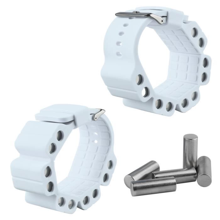 2pcs Poids Bracelets lestés pour Sangles de Réglable Fit Sangle de Poignet Pour Entraînement
