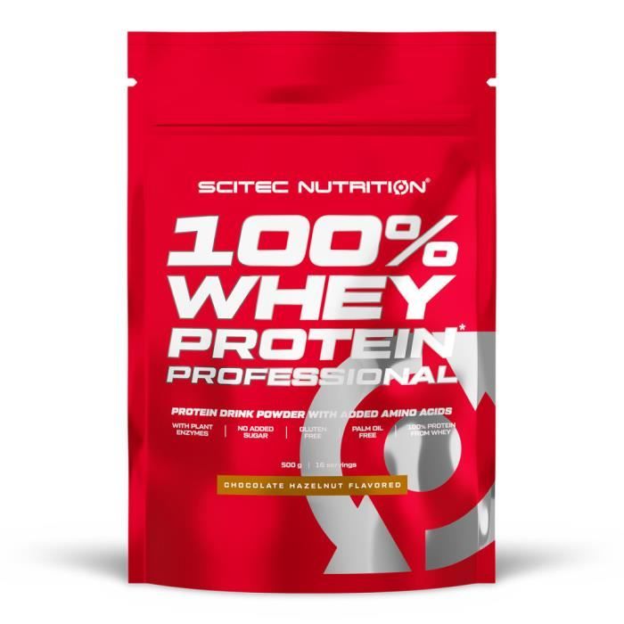 Whey concentrée 100% Whey Protein Professional - Chocolate Hazelnut 500g