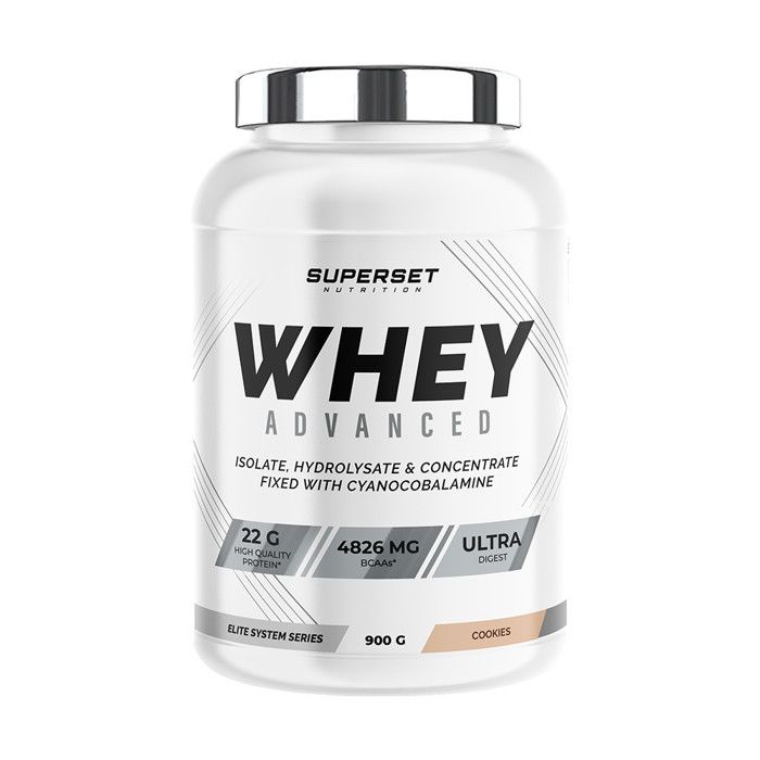 100% WHEY PROTEINE ADVANCED (900gr) | Whey protéine | Cookies | Superset Nutrition