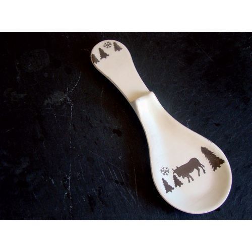 TABLE&COOK Repose cuillère 'vache gris taup…