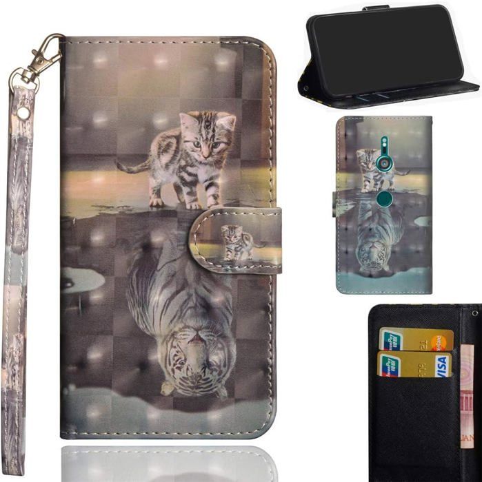Housse cuir Sony Xperia Z3 Compact Norêve Tradition B - Noire
