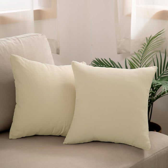 Lot De 2 Housses De Coussin De Voyage Lavables - Fermeture éclair, Forme En U, Bleu Marine