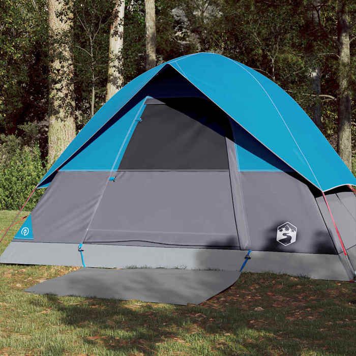 vidaXL Tente de camping à dôme 3 personnes bleu imperméable tente abri de camping abri de jardin tente de jardin abri 94696
