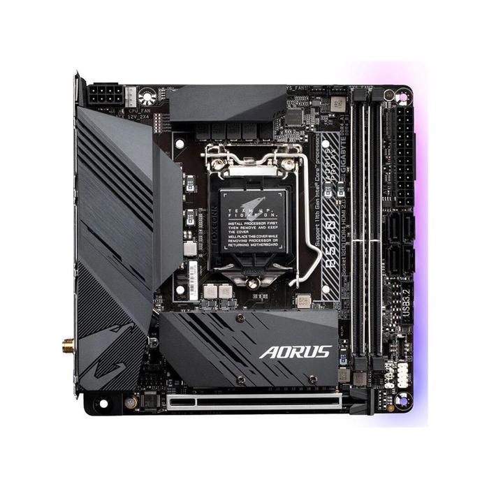 Carte mère GIGABYTE B560I AORUS PRO AX Intel B560 Socket LGA1200 2xDDR4 SDRAM 64GB Mini ITX - Gigabyte