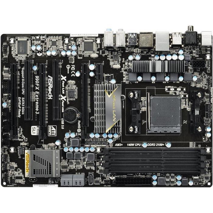 Carte mère ASRock 990FX Extreme3 AMD 990FX Socket AM3/AM3+ 4xDDR3 64GB ATX - Asrock